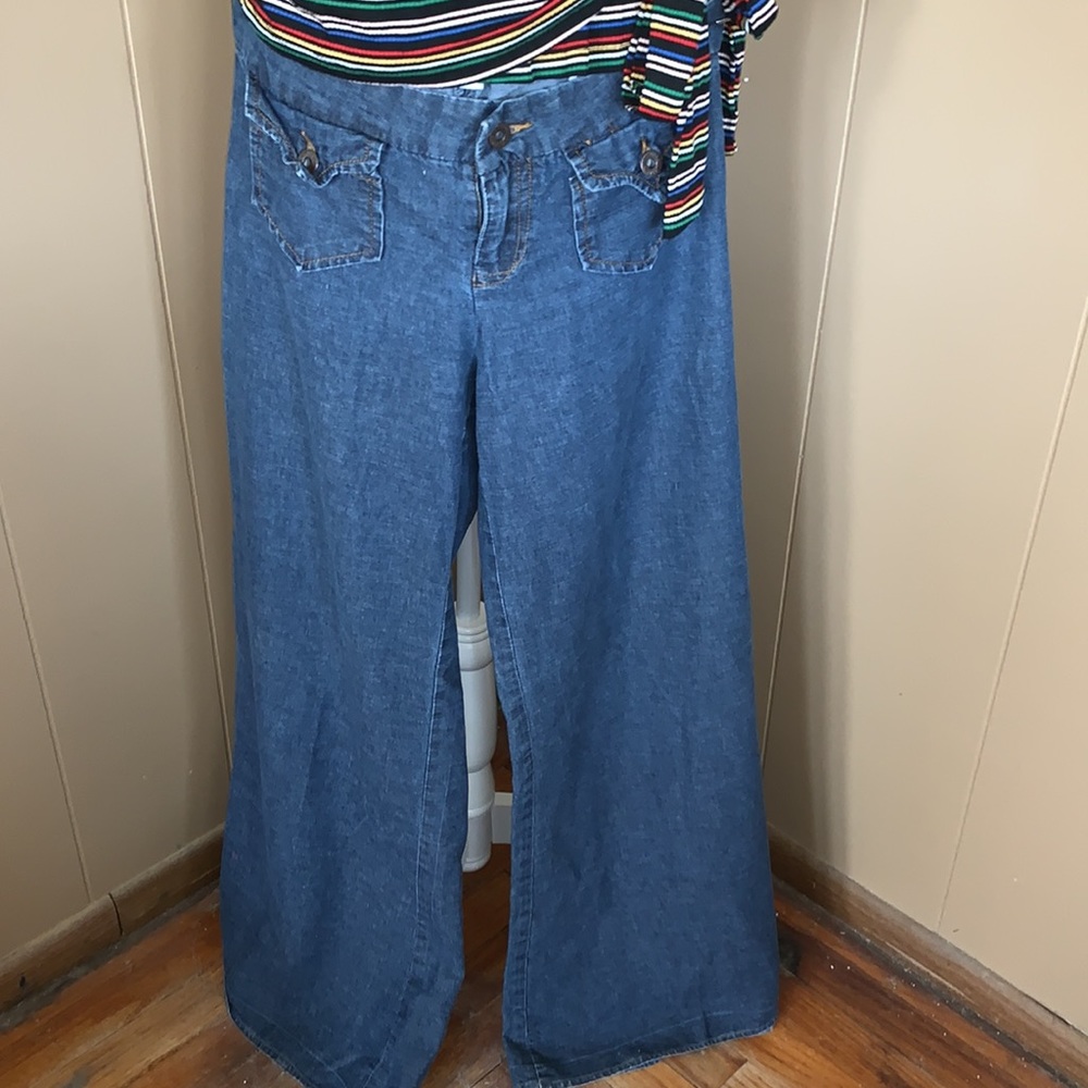 Vintage 1970’s bell bottom jeans sz.9 - Picture 8 of 12